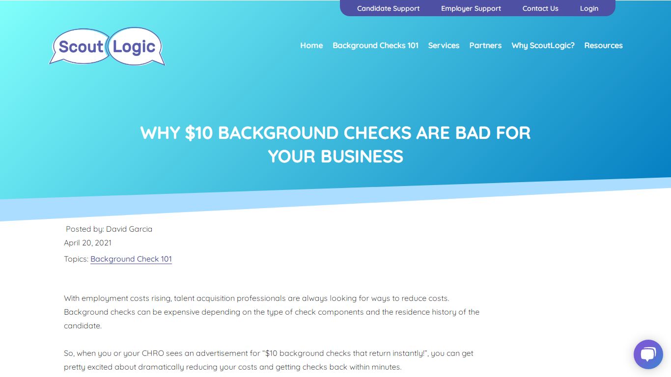 Why $10 Background Checks Are Bad For Your Business - Scout Logic Screening