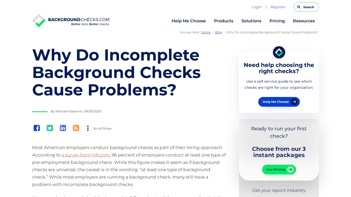 Why Do Incomplete Background Checks Cause Problems?